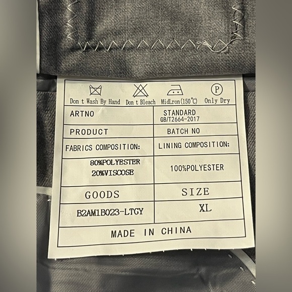 NWT- Kudmol Mens 2 Piece Slim Fit Casual One Button Suit SIZE: XL - Picture 10 of 10